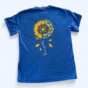 Gildan Ultra Cotton Royal Blue Tee with Design on the Back